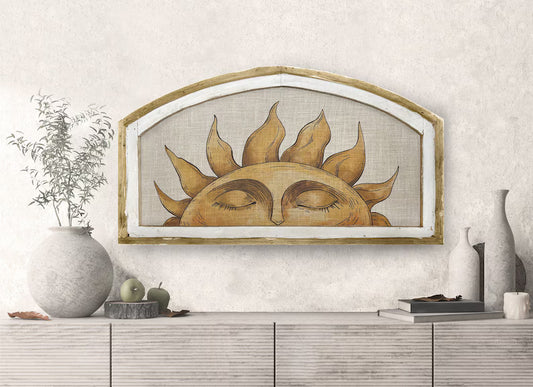 Boho Wall Art | 20" x 36" | Sun Wall Decor | Tarot Wall Art | Eclectic Decor